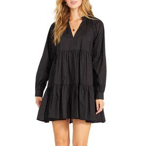 BB Dakota x Steve Madden These Days Long Sleeve Tiered Minidress - Large
